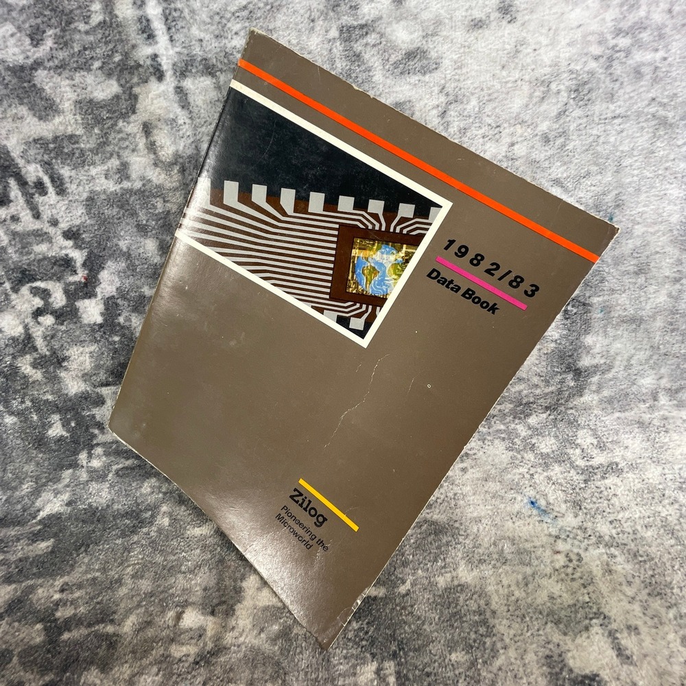 Zilog 1982/83 Data Book Microprocessor Z80 Z8000 Reference Manual 80s Tech